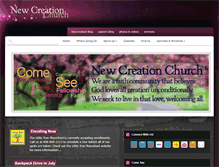 Tablet Screenshot of newcreationchurch-sj.org